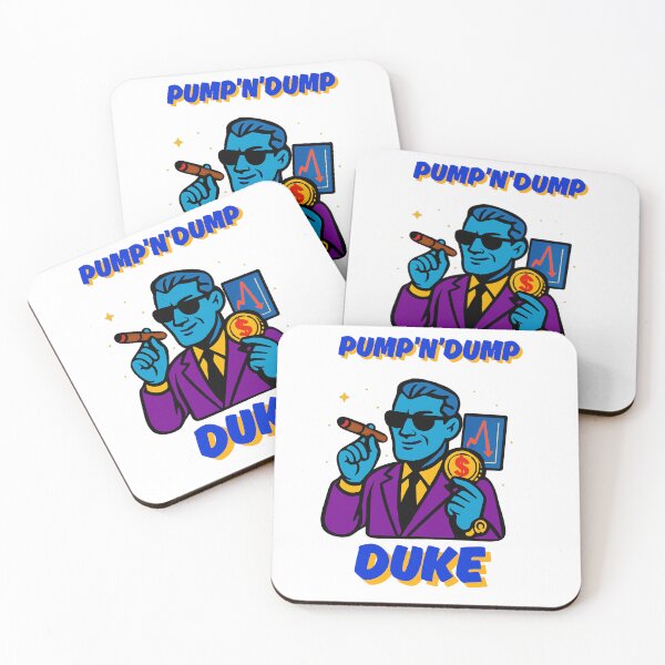 Item preview, "Pump’n’Dump Duke" – Satire of Market Manipulation designed and sold by BitCrop.