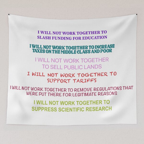 Item preview, I Will Not Work Together designed and sold by VisionWind.