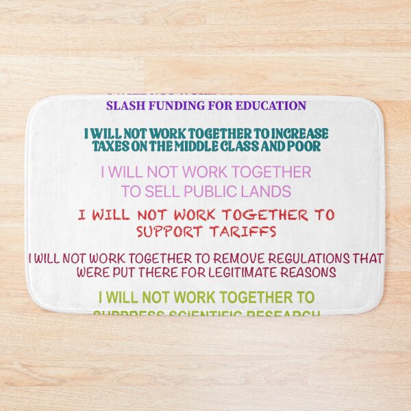Item preview, I Will Not Work Together designed and sold by VisionWind.