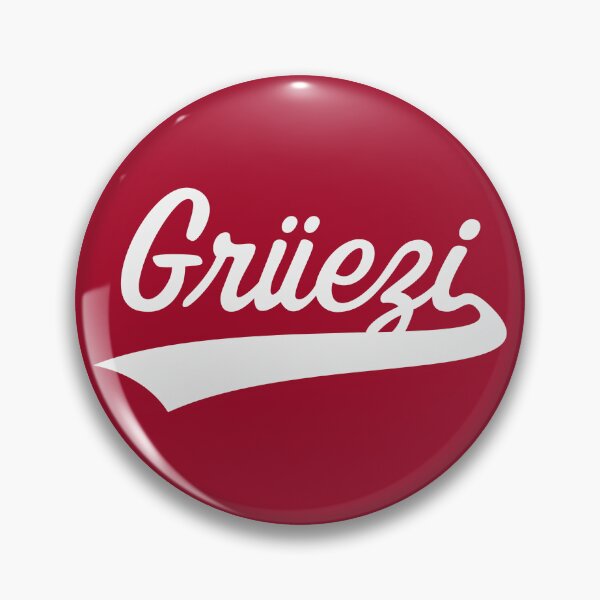 Item preview, Grüezi Lettering (Greeting In Switzerland / White) designed and sold by MrFaulbaum.