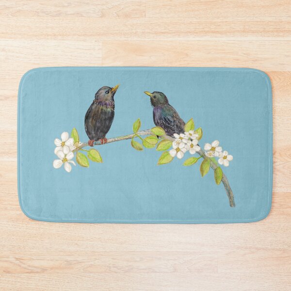 Item preview, Starlings in Spring Illustration designed and sold by Julia Doria.
