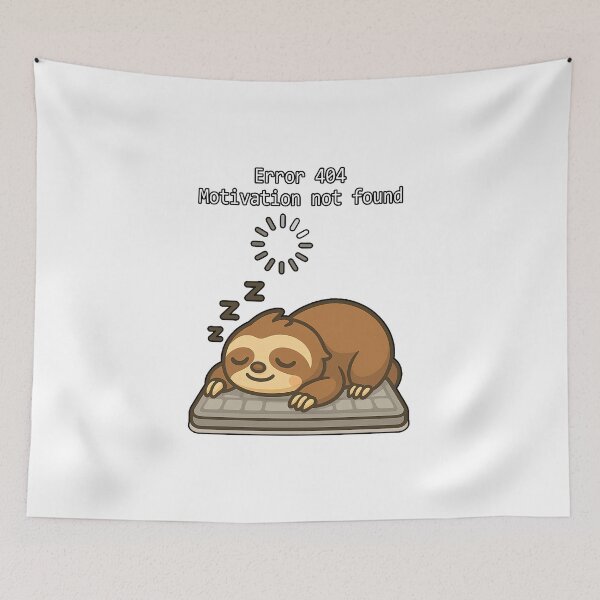 Item preview, A Sleepy Sloth With No Motivation designed and sold by CaptTaters.