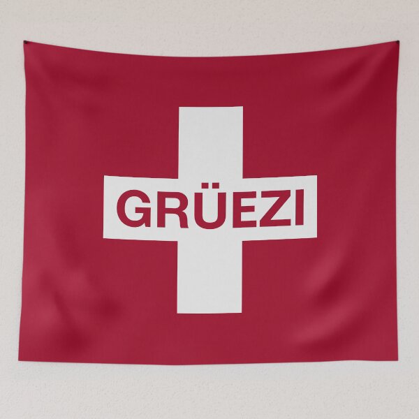 Item preview, Grüezi (Greeting In German-Speaking Switzerland) designed and sold by MrFaulbaum.