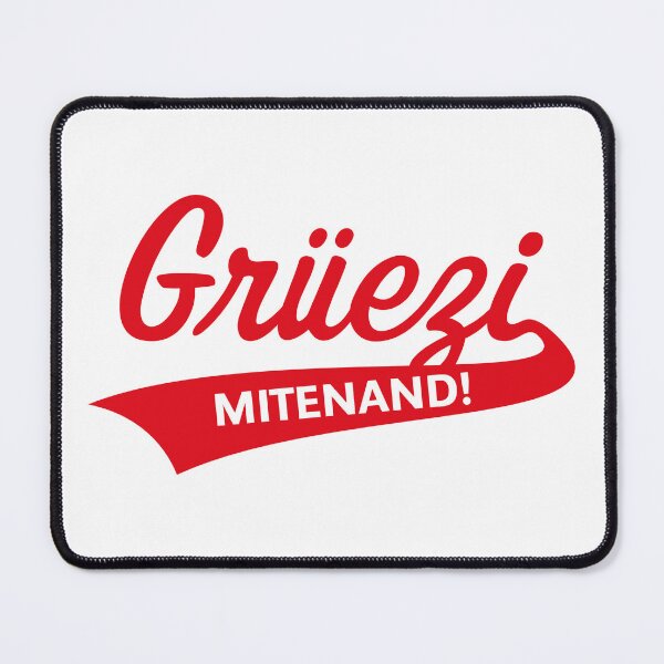 Item preview, Grüezi Mitenand! (Greeting In Switzerland / Red) designed and sold by MrFaulbaum.