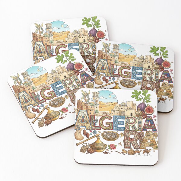 Item preview, Algeria in Colors: A Cultural and Artisanal Illustration designed and sold by Kam2design.