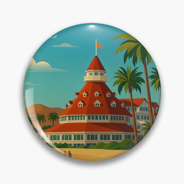 Item preview, Coronado Beach California Vintage Travel Poster designed and sold by inkNext.