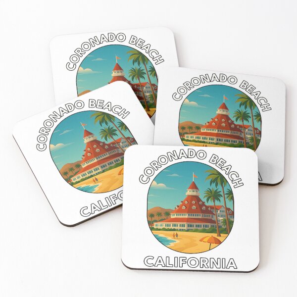 Item preview, Coronado Beach California Vintage Travel Poster designed and sold by inkNext.