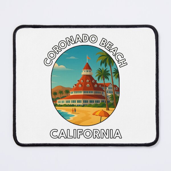 Item preview, Coronado Beach California Vintage Travel Poster designed and sold by inkNext.