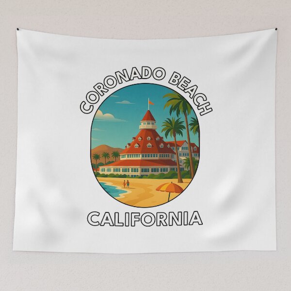 Item preview, Coronado Beach California Vintage Travel Poster designed and sold by inkNext.