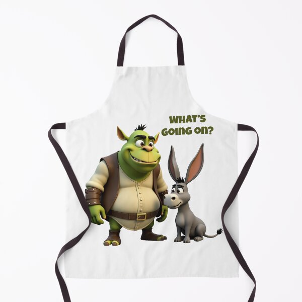Item preview, Shrek and Donkey Sticker – Funny Cartoon Duo Meme Style designed and sold by ArtbyDalliesAI.