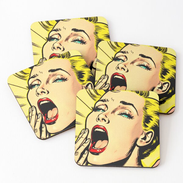 Item preview, 1960s Female Portrait AI Parody Pop Art ECSTASY designed and sold by NickWhittleArt.