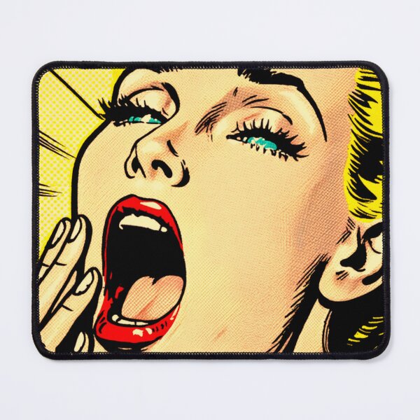 Item preview, 1960s Female Portrait AI Parody Pop Art ECSTASY designed and sold by NickWhittleArt.