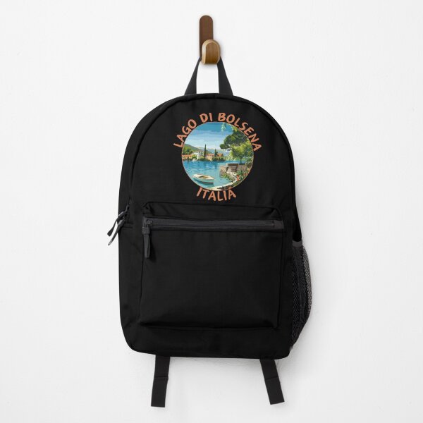 Item preview, Lago Di Bolsena in Italy Retro Travel Art Circle Emblem designed and sold by MaateoDesign.