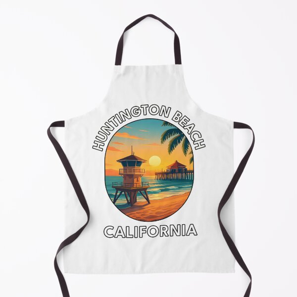 Item preview, Huntington Beach California Poster – Surf, Sunset & Palm Trees designed and sold by inkNext.