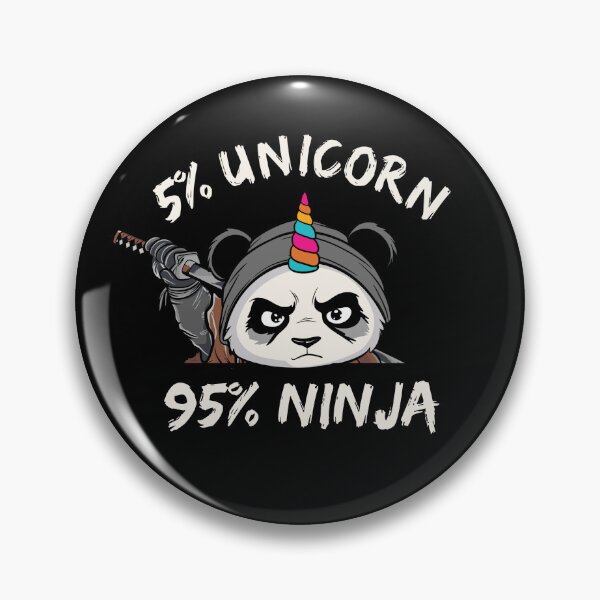 Item preview, Unicorn Ninja Panda designed and sold by HimayaStudio.