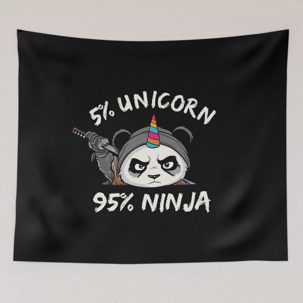 Item preview, Unicorn Ninja Panda designed and sold by HimayaStudio.