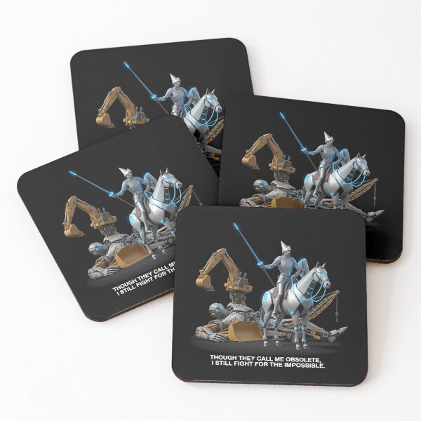 Item preview, "Cyber Don Quixote – The Obsolete Knight" designed and sold by RitualRebel.