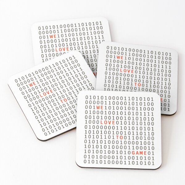 Item preview, We Love to Game - Binary Code Gamer Couple designed and sold by PlayerTwoTees.