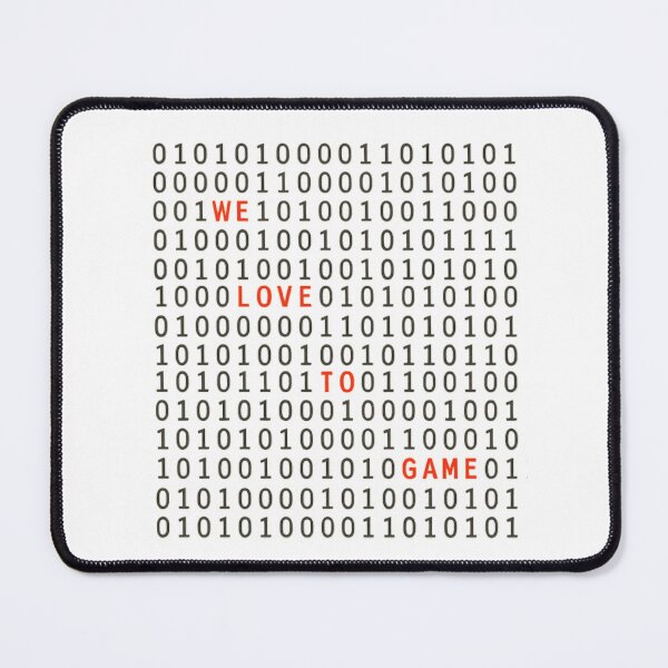 Item preview, We Love to Game - Binary Code Gamer Couple designed and sold by PlayerTwoTees.