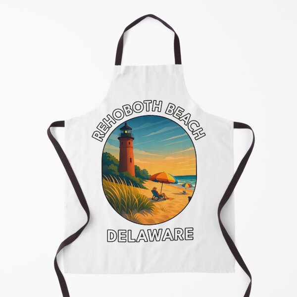 Item preview, Rehoboth Beach Delaware Travel Poster – Coastal Wall Art & Stickers designed and sold by inkNext.