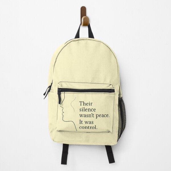 Item preview, Their Silence Wasn’t Peace – Minimalist Abuse Awareness Quote Art designed and sold by Quiet Power Co..