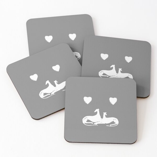 Item preview, sighthounds in love, greyhounds, greyhounds, ink drawing designed and sold by SteffiSonntag.