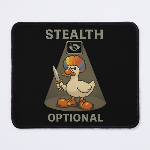 Item preview, Stealth Optional Clown Assassin Duck Design designed and sold by TeeTimeTreasure.