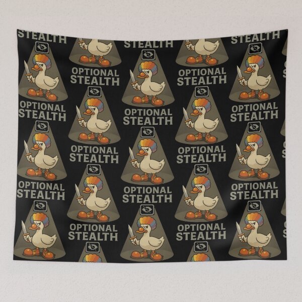 Item preview, Stealth Optional Clown Assassin Duck Design designed and sold by TeeTimeTreasure.