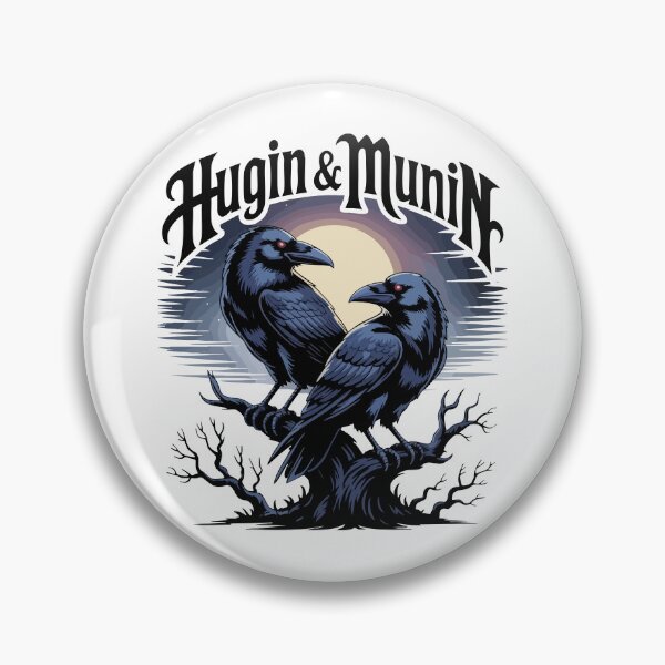Item preview, Hugin and Munin – Odin’s Ravens Design designed and sold by Hans-Design.