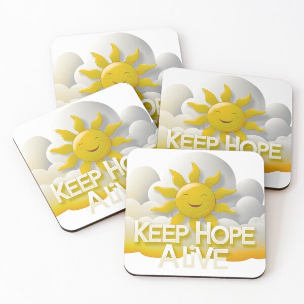 Item preview, Garde l’espoir – Soleil à travers les nuages. Keep Hope Alive – Sunlight Through the Clouds Design designed and sold by Drawingshirts.