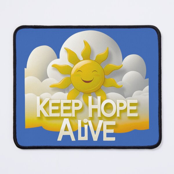 Item preview, Garde l’espoir – Soleil à travers les nuages. Keep Hope Alive – Sunlight Through the Clouds Design designed and sold by Drawingshirts.