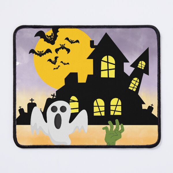 Item preview, “Spooky Haunted House Halloween Tee & Décor designed and sold by TheMysticNook.