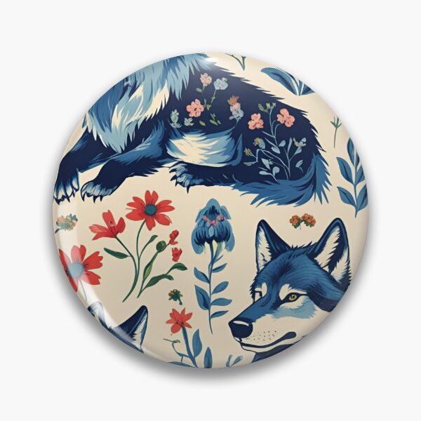 Item preview, Cottage Core Wolf Pattern designed and sold by PatronesKawai.