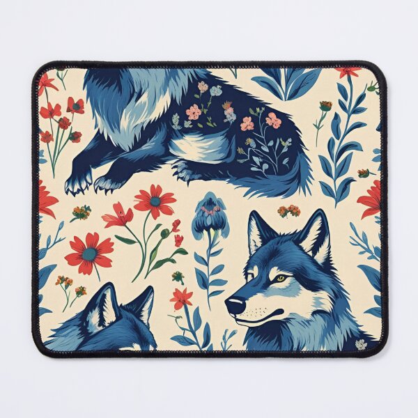 Item preview, Cottage Core Wolf Pattern designed and sold by PatronesKawai.