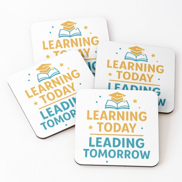Item preview, Learning Today Leading Tomorrow | Cute Educational Design for Kids & Teachers designed and sold by Amr Darwish Graphic designer.