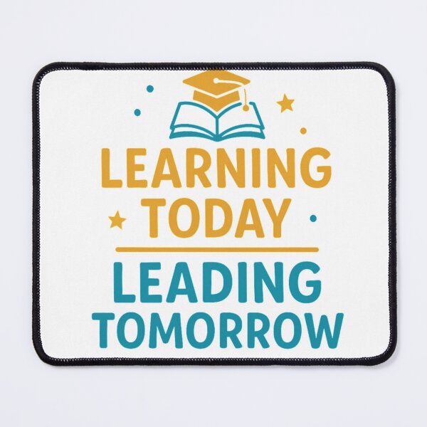 Item preview, Learning Today Leading Tomorrow | Cute Educational Design for Kids & Teachers designed and sold by Amr Darwish Graphic designer.