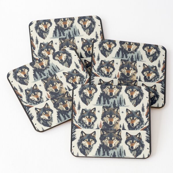 Item preview, Cottage Core Wolf Pattern designed and sold by PatronesKawai.