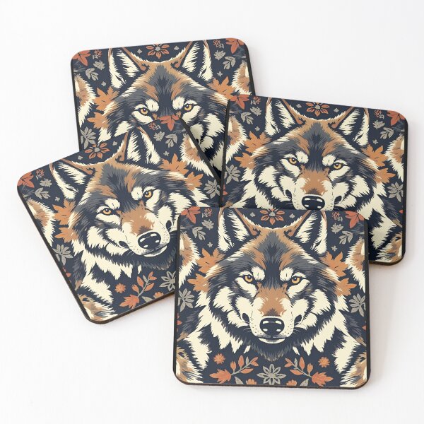 Item preview, Cottage Core Wolf Pattern designed and sold by PatronesKawai.