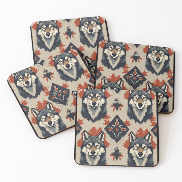 Item preview, Cottage Core Wolf Pattern designed and sold by PatronesKawai.