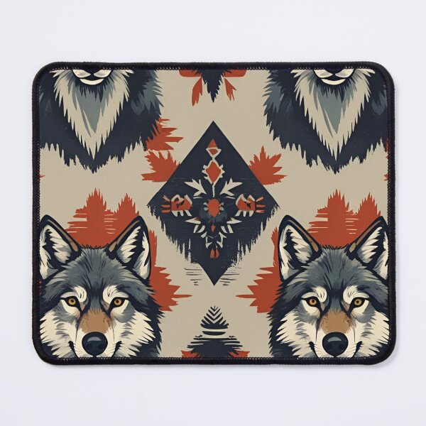 Item preview, Cottage Core Wolf Pattern designed and sold by PatronesKawai.
