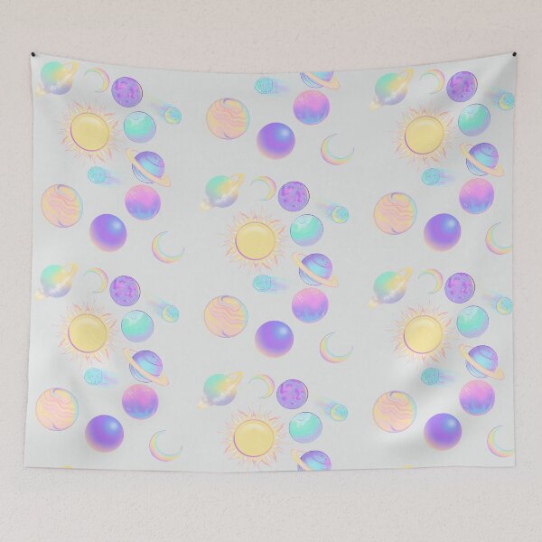 Item preview, Planets and stars pattern designed and sold by Kristenmartist.