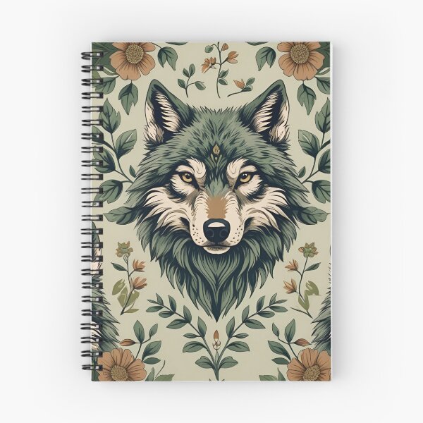 Item preview, Cottage Core Wolf Pattern designed and sold by PatronesKawai.