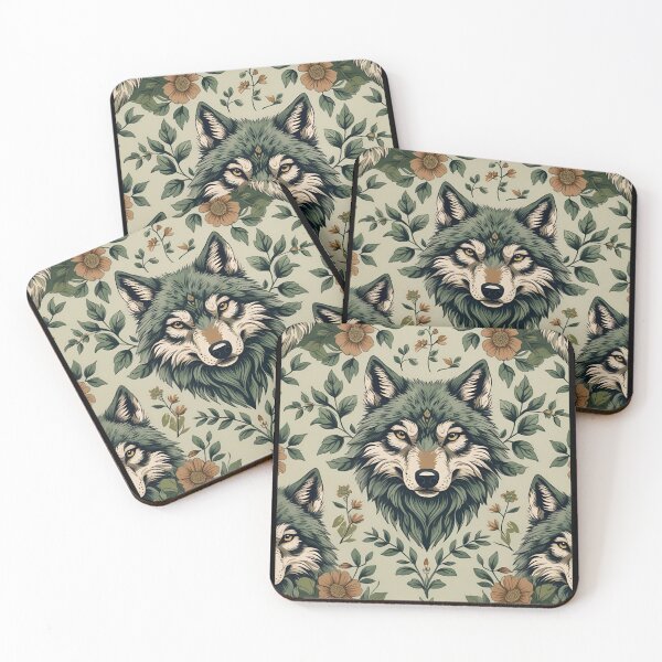 Item preview, Cottage Core Wolf Pattern designed and sold by PatronesKawai.