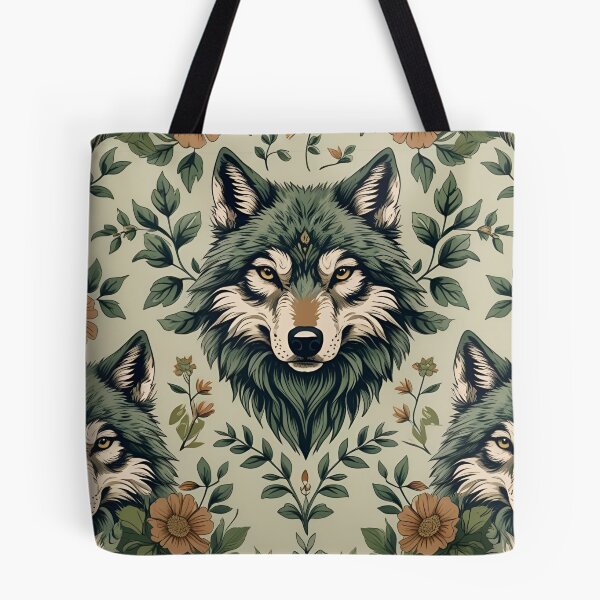 Item preview, Cottage Core Wolf Pattern designed and sold by PatronesKawai.