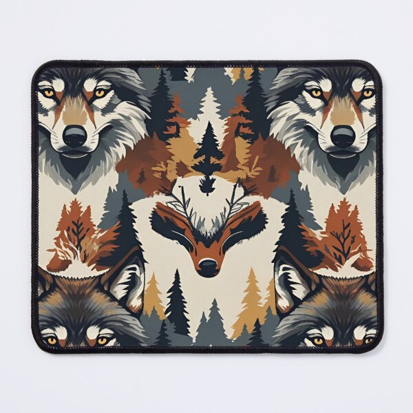 Item preview, Cottage Core Wolf Pattern designed and sold by PatronesKawai.