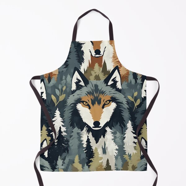 Item preview, Cottage Core Wolf Pattern designed and sold by PatronesKawai.