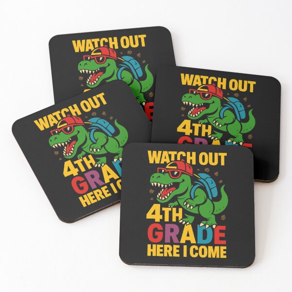 Item preview, 4th Grade Dinosaur School Spirit designed and sold by SpeakingPrint2.