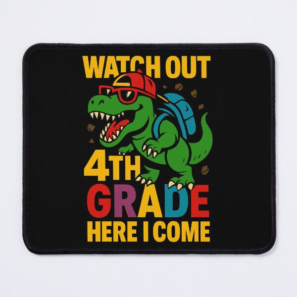 Item preview, 4th Grade Dinosaur School Spirit designed and sold by SpeakingPrint2.