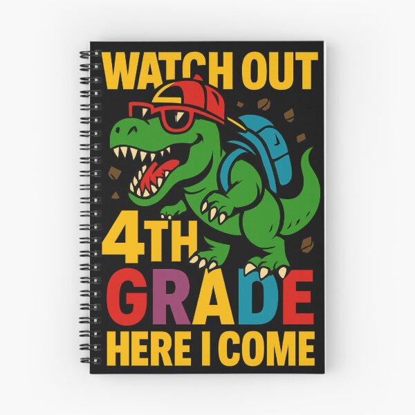 Item preview, 4th Grade Dinosaur School Spirit designed and sold by SpeakingPrint2.