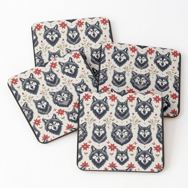 Item preview, Cottage Core Wolf Pattern designed and sold by PatronesKawai.